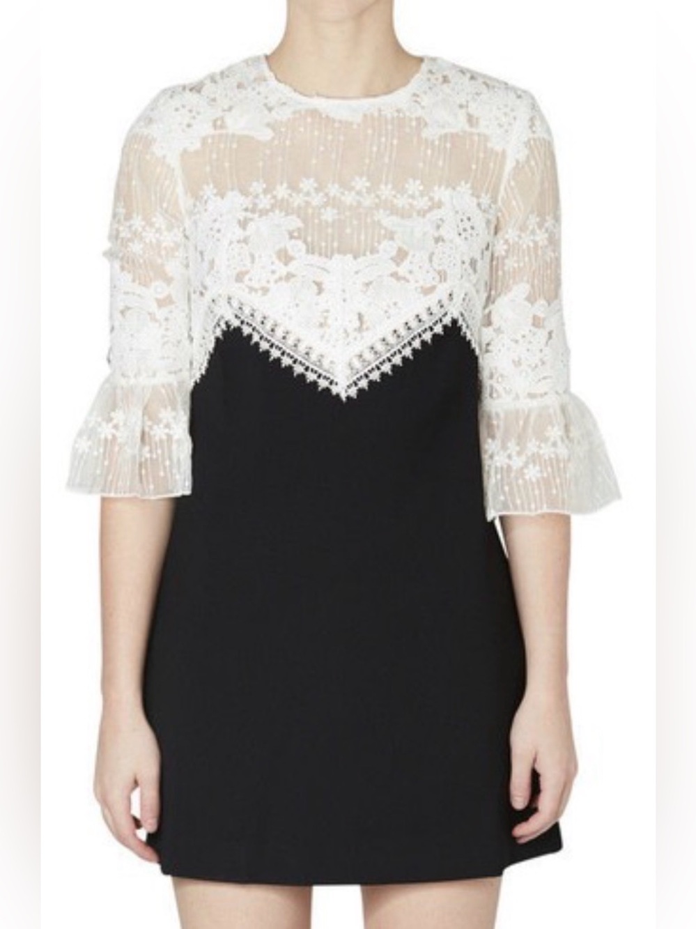 Self-Portrait Lace mini dress